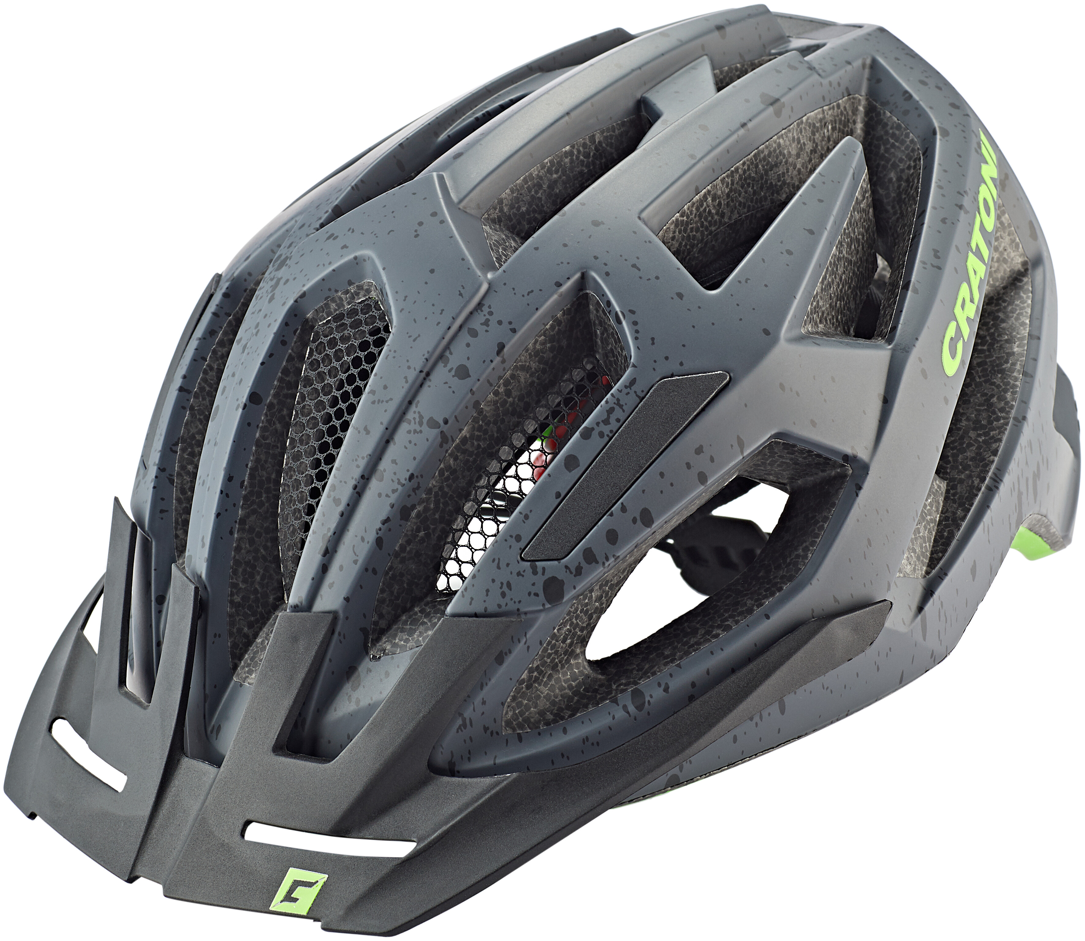 Cratoni C-Flash MTB Helm Grey//Lime Matte 2020 Fahrradhelm